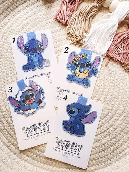 Blue Alien Bookmark